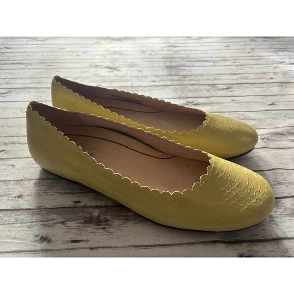 Vionic Womens Yellow Spark Julieta Yellow Ballet Flats Size 8.5 Classic - Picture 1 of 10